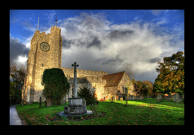 Kommender Wolkenbruch in HDR (11.11.2010, Chilham, England, Canon EOS 7D)