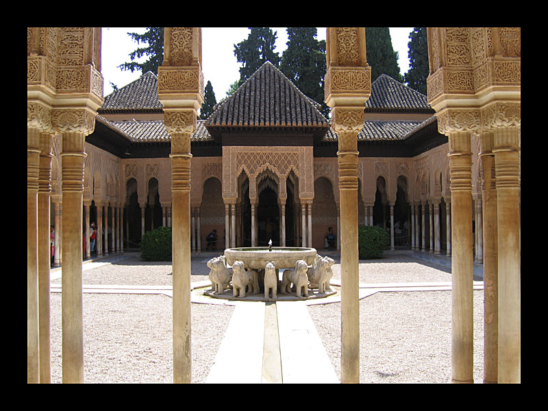 Löwenhof (Alhambra, Granada - Canon PowerShot A 95)