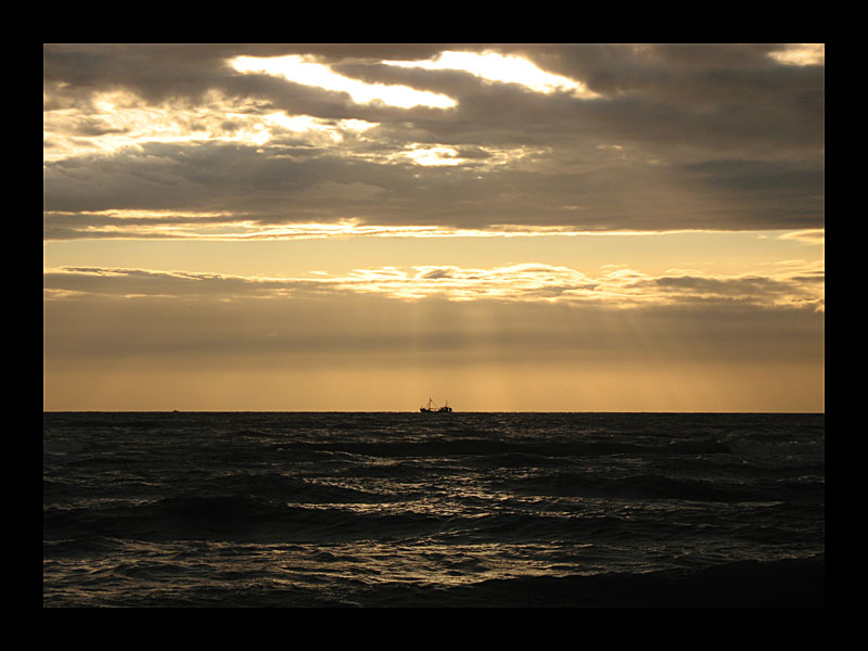 Schiff am Horizont (Zandvoort - Canon PowerShot A 640)