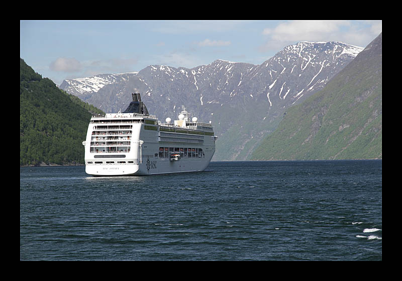 Auf großer Fahrt Geirangerfjord, Norwegen - Canon EOS 7D)