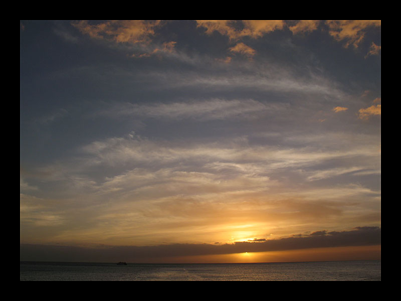 Sonnenuntergang auf den Kanaren (Los Christianos - Canon PowerShot A 640)