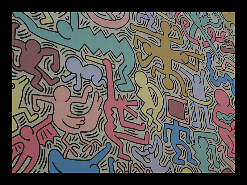 Keith Haring Hauswand (Pisa - Canon PowerShot A 640)