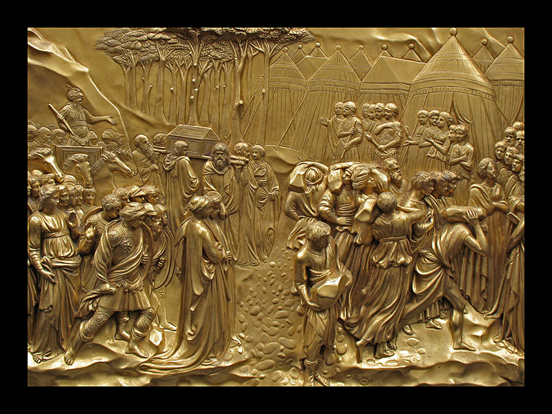 Bronzerelief am Baptisterium (Florenz - Canon PowerShot A 640)